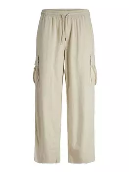 Брюки Jack & Jones Junior Wide leg Pants BILL NATE, бежевый