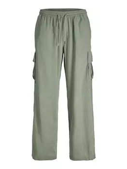 Брюки Jack & Jones Junior Wide leg Pants BILL NATE, зеленый