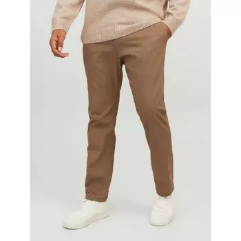 Брюки Jack & Jones Marco Dave Lc Plus Chino, коричневый