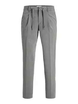 Брюки JACK & JONES Regular Pleat-Front Pants Bill, серый