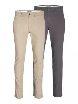 Брюки JACK & JONES Slim fit Chino Pants JJIMARCO JJDAVE, цвет Graphite/Greige