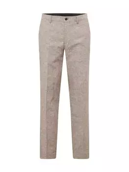 Брюки JACK & JONES Slim fit Pleated Pants, светло-коричневый