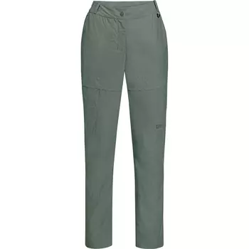 Брюки Jack Wolfskin, оливково-зеленый