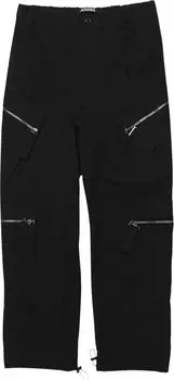 Брюки Jacquemus Le Cargo Marrone Zipped Cargo Pants 'Black', черный