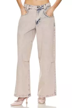 Брюки Jaded London Colossus Baggy, цвет Pink Denim