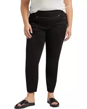 Брюки Jag Jeans Plus Size Amelia Mid-Rise Slim Ankle, черный