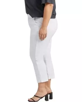 Брюки Jag Jeans Plus Size Maddie Mid-Rise Capris, белый