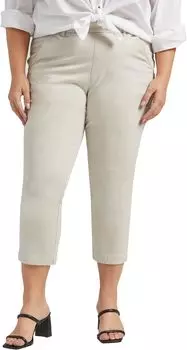 Брюки Jag Jeans Plus Size Maddie Mid-Rise Capris, цвет Stone