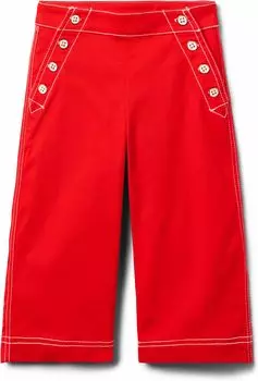 Брюки Janie and Jack Canvas Wide Leg Pants, красный