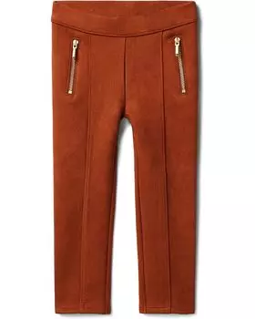 Брюки Janie and Jack Faux Suede Leggings, коричневый