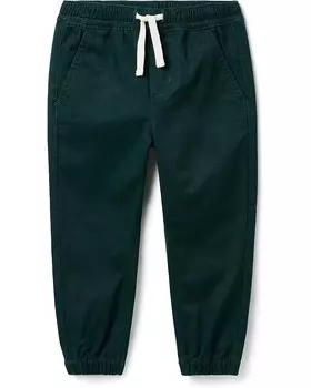 Брюки Janie and Jack Twill Joggers, зеленый