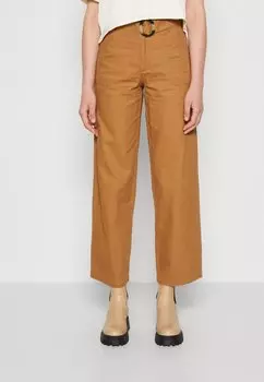 Брюки JDY Jdyhaven Wide Belt Pant, коричневый