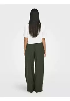 Брюки JDY MIT WEITEM BEINSCHNITT NINA HOHE TAILLE JDY, темно-зеленый