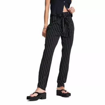 Брюки JDY Tapered With Paperbag Waist, черный