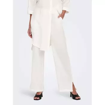 Брюки Jdy Theis Life Wide Slit, бежевый