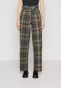 Брюки Jdygeggo Mia Long Check Pant JDY Tall, цвет black/silver mink/white
