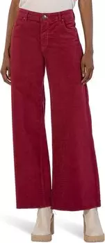 Брюки Jean Corduroy High-Rise Fab Ab Wide Leg KUT from the Kloth, цвет Ruby