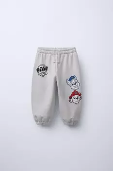 Брюки jogger paw patrol ZARA, цвет Ice
