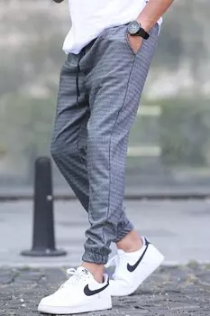 Брюки Jogger Slim Fit антрацитового цвета 5472 MADMEXT