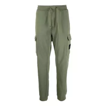 Брюки jogging pants 'olive' Stone Island, зеленый
