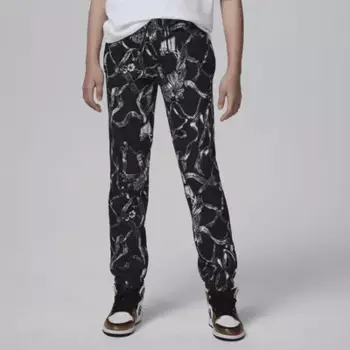 Брюки Jordan Big Kids' Brooklyn Fleece Printed Pants, цвет Off Noir