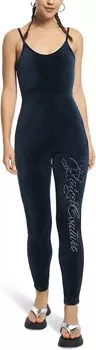 Брюки Juicy Couture Strappy Jumpsuit With Fitted Leg And Bling, цвет Regal Blue