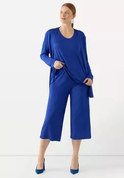 Брюки JUPE-CULOTTE FLUIDE LARGE TAILLE LASTIQUE Ulla Popken, синий