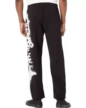 Брюки Just Cavalli Lil Joggers with "Spray Logo" Print, черный
