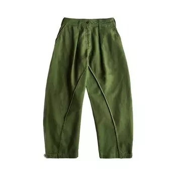 Брюки JW Anderson Twisted Seam Trousers Green, зеленый