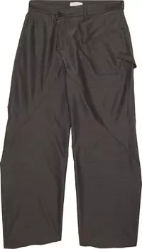 Брюки JW Anderson Twisted Workwear Trousers 'Graphite', серый