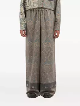 Брюки K20164 с принтом Pierre-Louis Mascia, синий