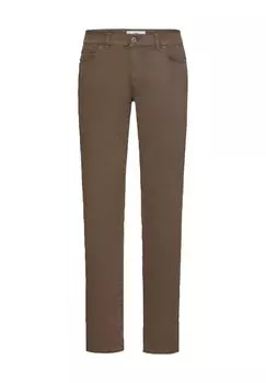 Брюки Кадис, прямого кроя, с 5 карманами, мужские BRAX, цвет Malt