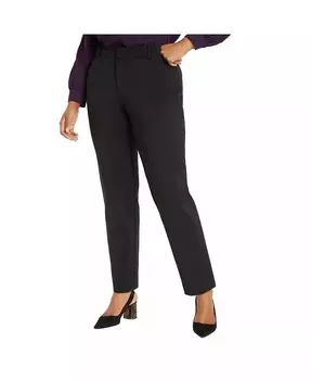 Брюки Kady Fit двойного плетения больших размеров ELOQUII, черный