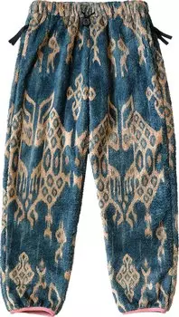 Брюки Kapital Java Kasuri Fleece Easy Pants 'Navy', синий