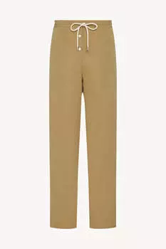 Брюки-Капоры из хлопка The Row, коричневый