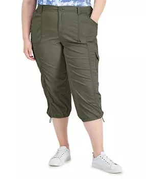 Брюки-капри больших размеров с эластичным краем, созданные для macy's Style &amp; Co, мульти