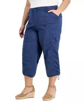 Брюки-капри больших размеров с эластичным краем, созданные для macy's Style &amp; Co, мульти