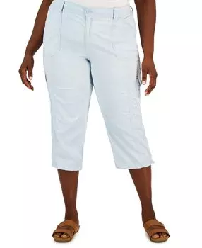 Брюки-капри больших размеров с эластичным краем, созданные для macy's Style &amp; Co, мульти