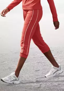 Брюки-капри H.I.S с боковой окантовкой, костюм для отдыха, красный