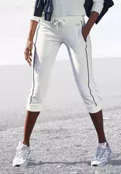 Брюки-капри H.I.S с боковой окантовкой, костюм для отдыха, цвет Ecru