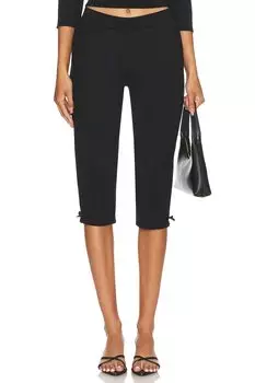 Брюки капри кария Guizio, черный
