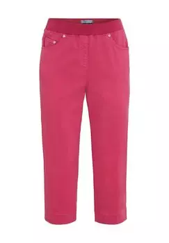 Брюки-капри Pamina, завышенная талия, карманные заклепки, женские RAPHAELA BY BRAX, цвет Hot Pink
