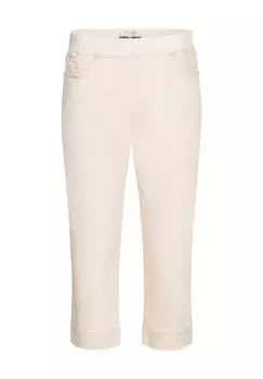 Брюки-капри Pamina, завышенная талия, карманные заклепки, женские RAPHAELA BY BRAX, экрю