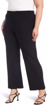 Брюки Karen Kane Plus Size Cropped Presley Pants, черный
