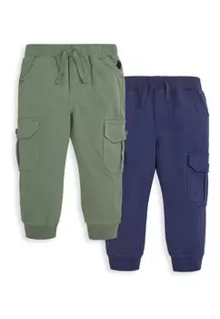 Брюки-карго 2-PACK JOGGERS JoJo Maman Bb, цвет khaki navy
