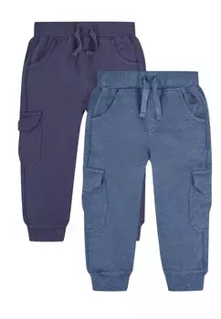 Брюки-карго 2-PACK JOGGERS JoJo Maman Bb, цвет indigo & navy