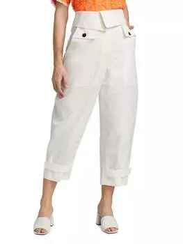 Брюки-карго 3.1 Phillip Lim со складками на талии, белый