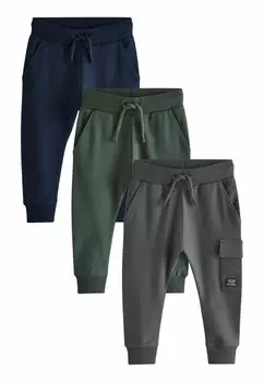 Брюки-карго 3 PACK REGULAR FIT Next, серый