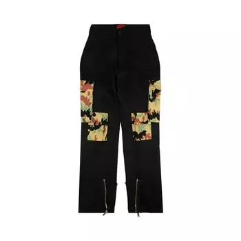 Брюки карго 424 Camo 'Black/Brown/Green', черный