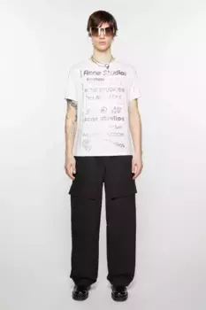 Брюки-карго Acne Studios, черный